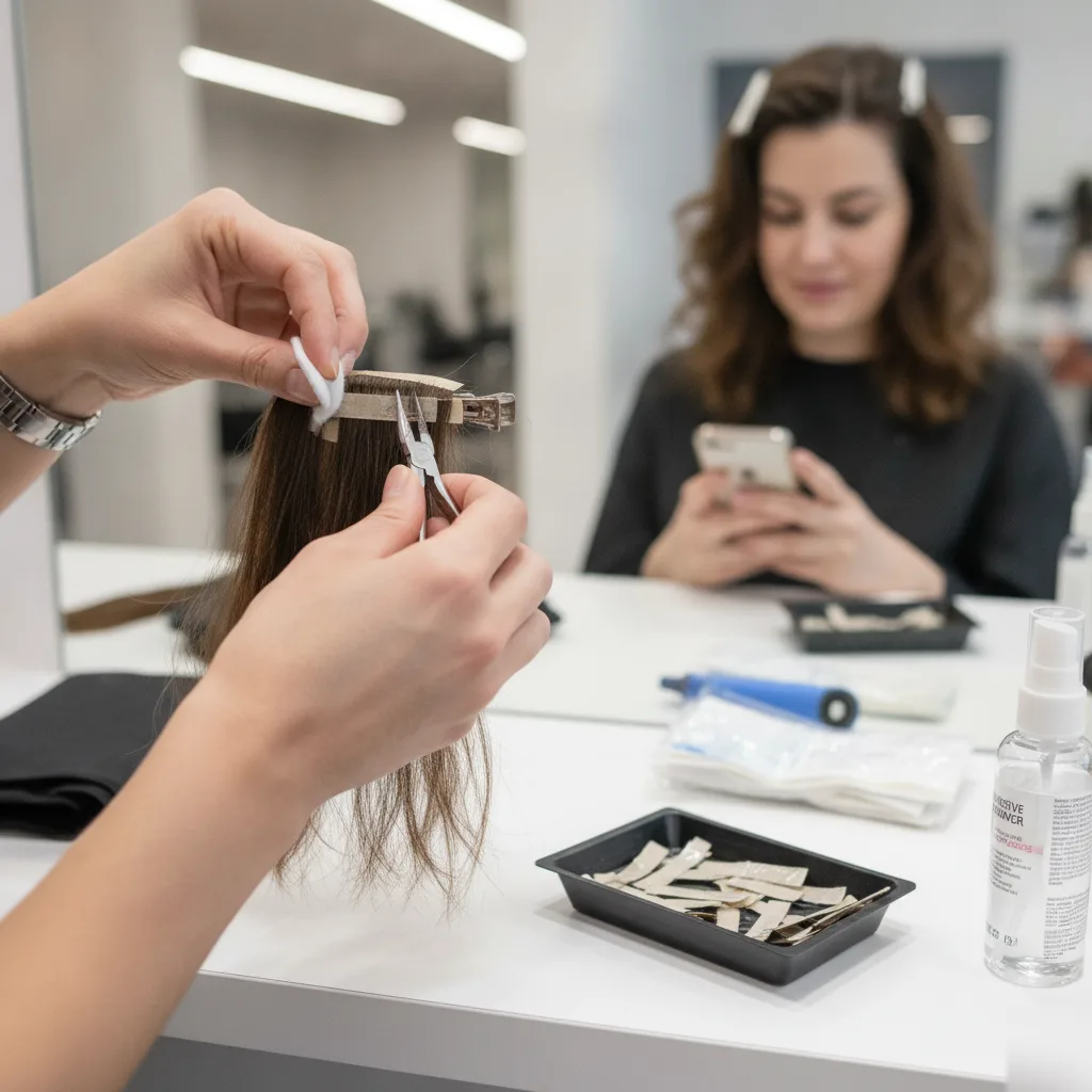 Tape In Hair Extension Installation in West Palm Beach by A Better Cut Salon