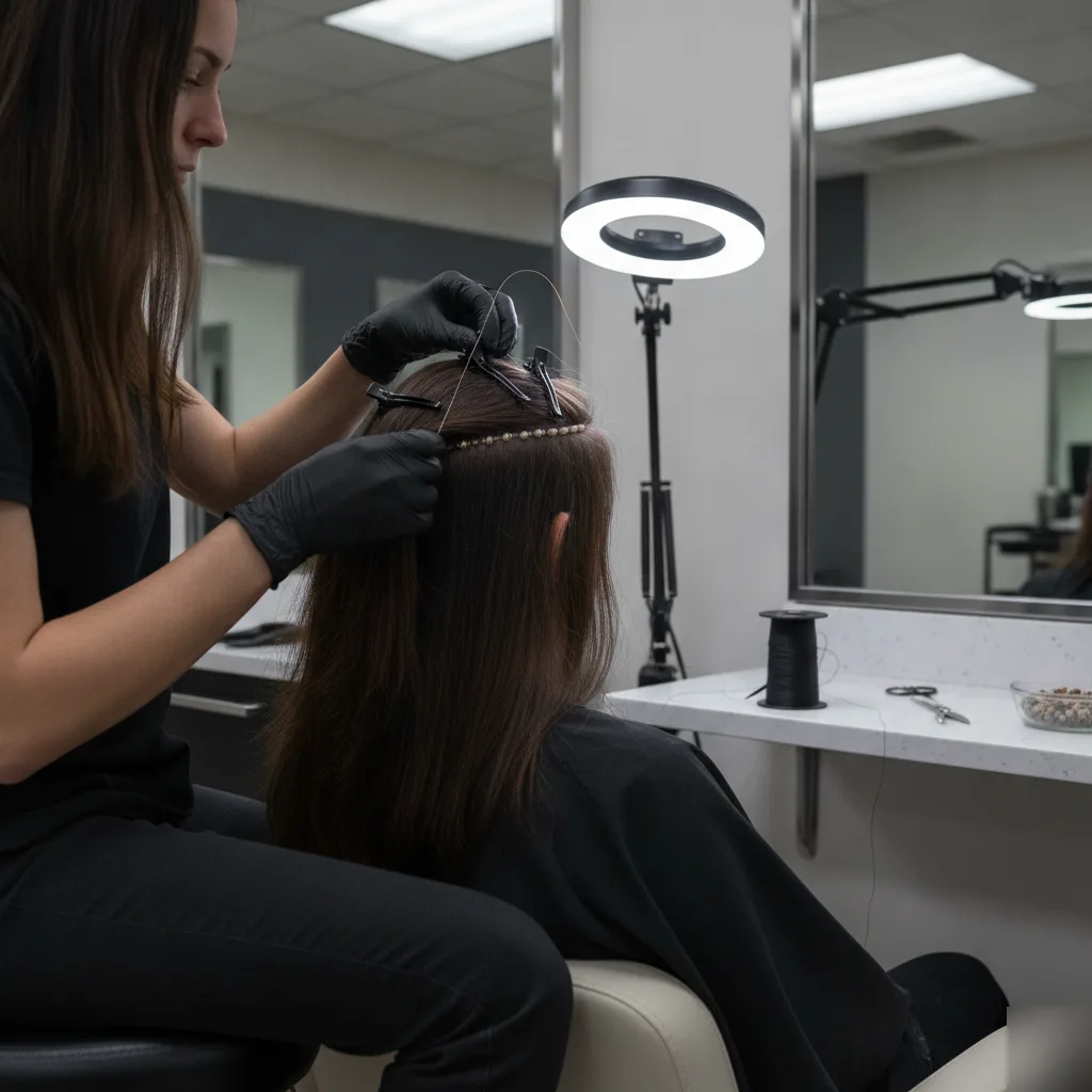 Hair Extension Installation in West Palm Beach by A Better Cut Salon