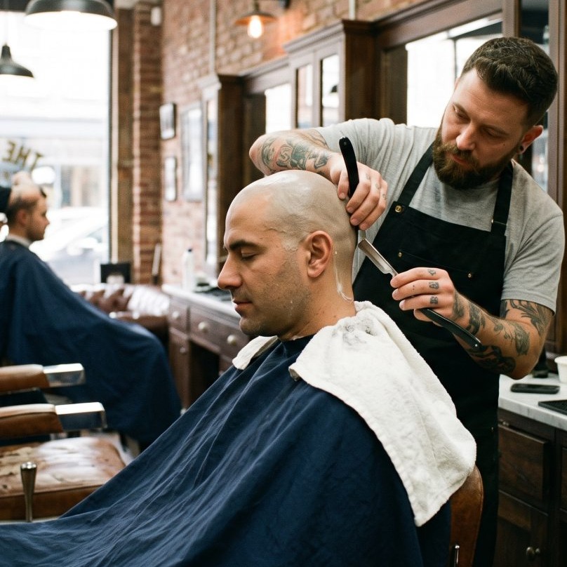 Head Shave Haircut in West Palm Beach by A Better Cut Salon